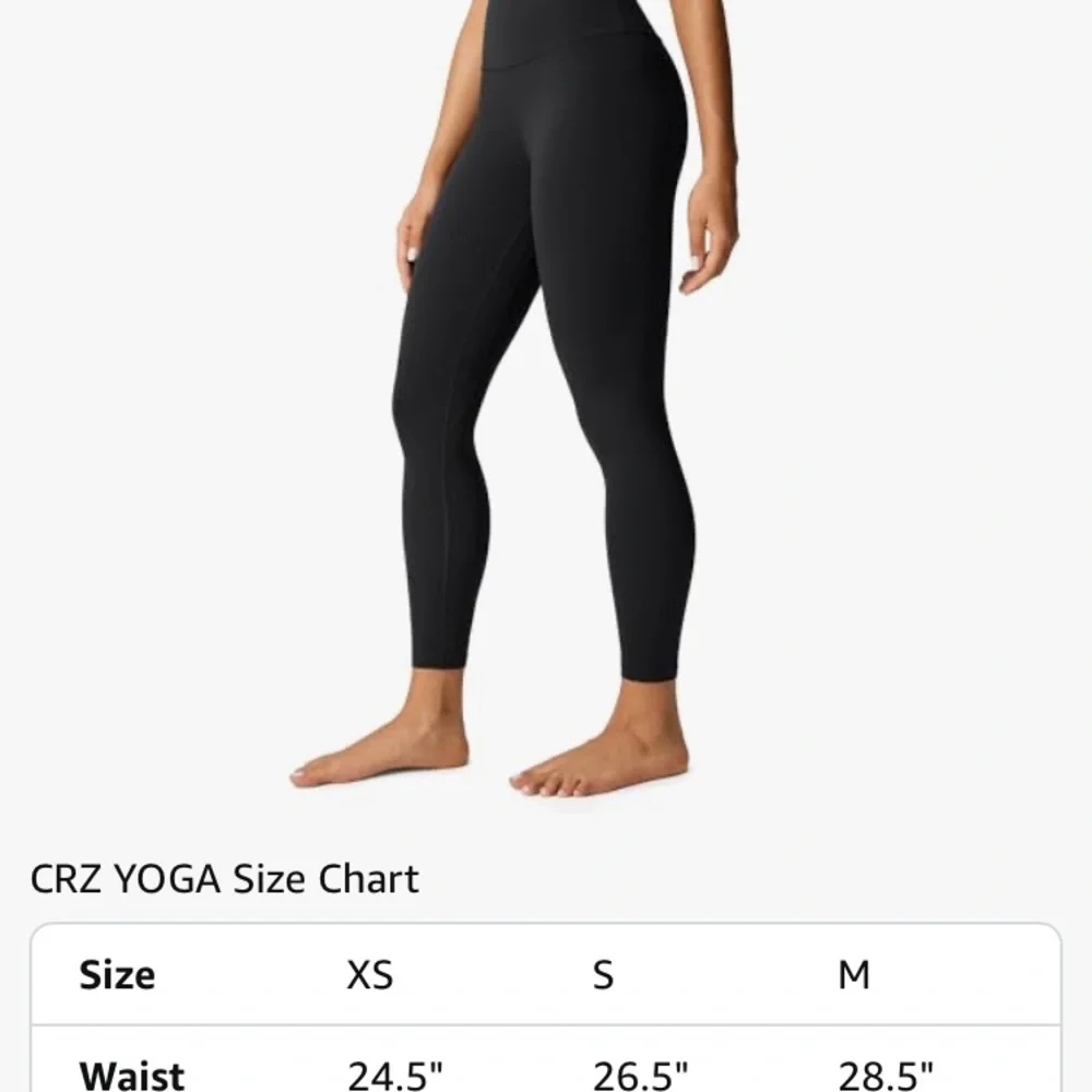 CRZ YOGA Butterlift black high waisted leggings buttery soft S - Picture 7 of 8